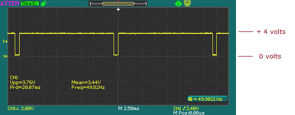 Vertical sync pulses out of IBM MDA card.bmp